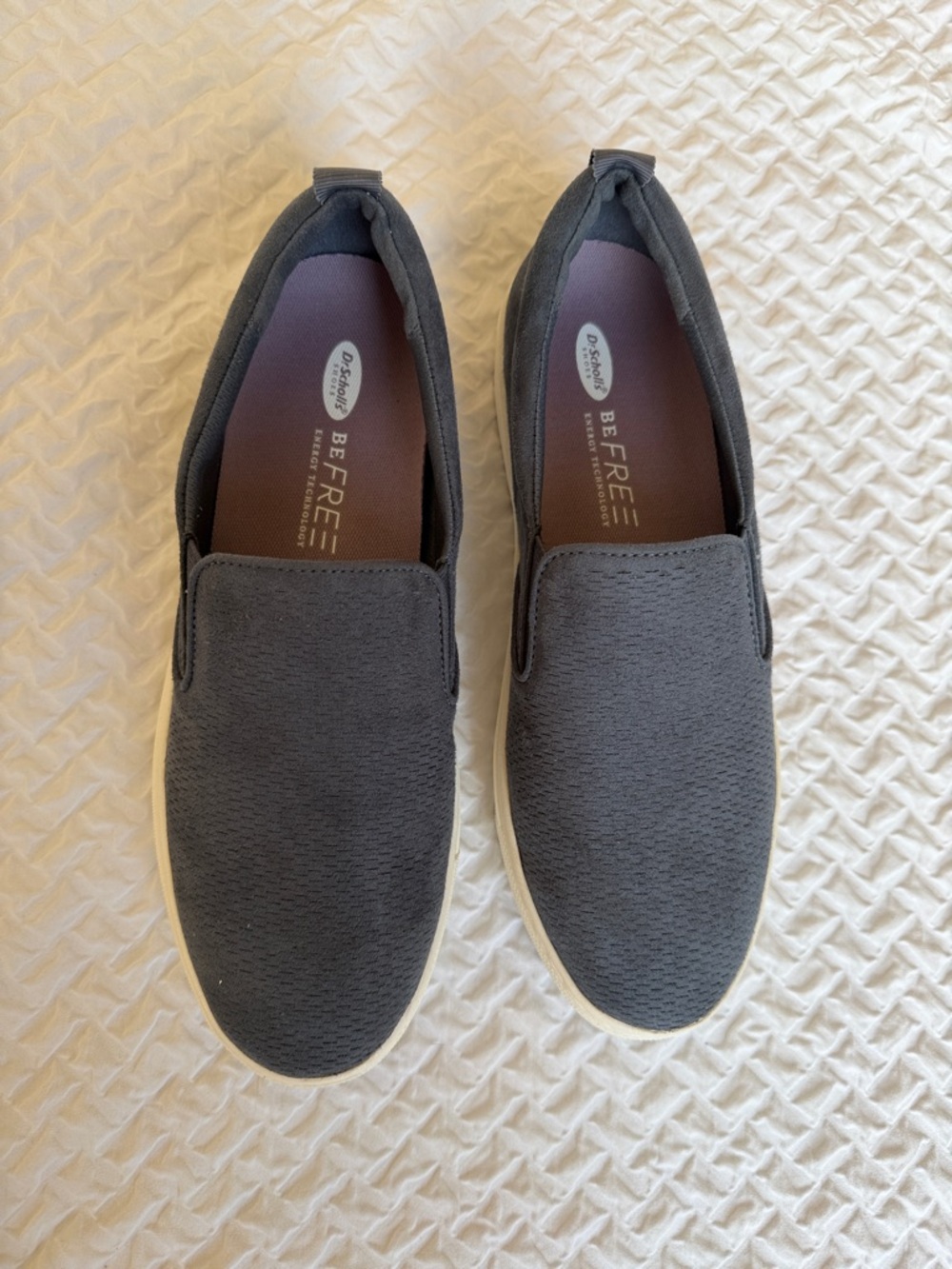 Dr. Scholl's Women’s Slip-On Loafers in Blue with White Sole